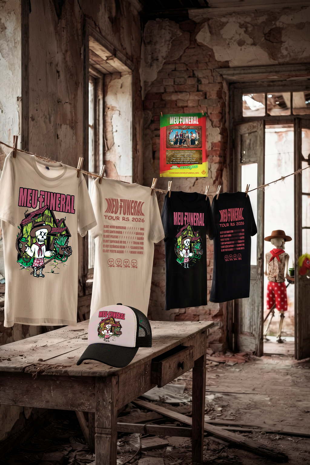 KIT TOUR RS 2026 - camiseta, boné, poster